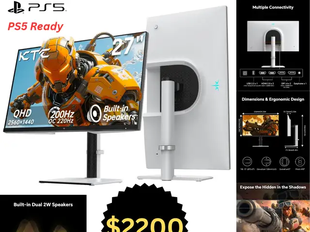 KTC 27inch 1440p 200hz Gaming Monitor, St. Augustine