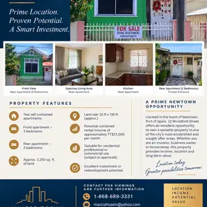 5-bedroom apartment in Newtown for sale, Port of Spain
