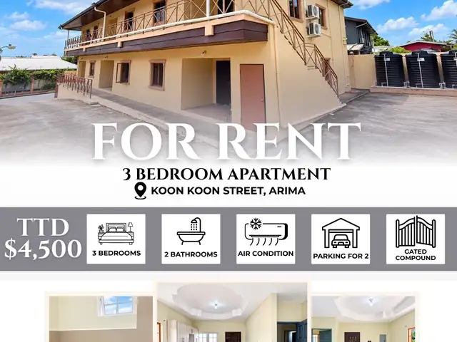 3-bedroom apartment in Arima to rent, Arima