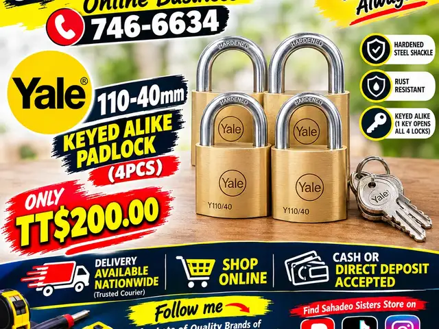 Yale 110 40mm Key Paddlock, Couva