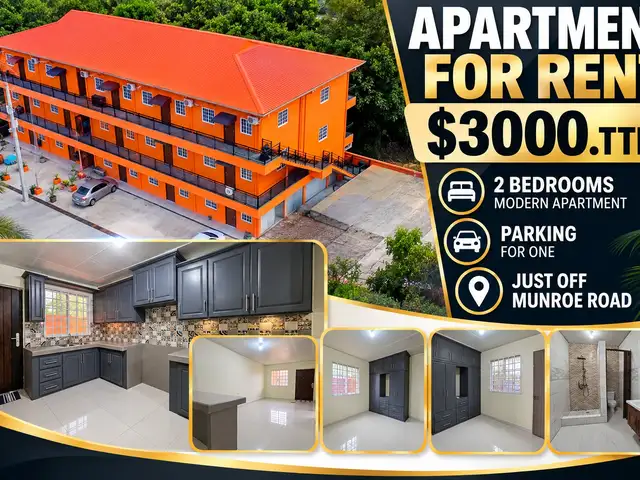 2-bedroom apartment in Munroe Road to rent, Cunupia