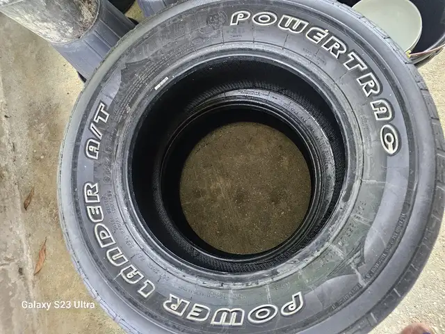 not bad condition,just 2 out of the four cut a bit on the outer part of the tyre, Point Fortin
