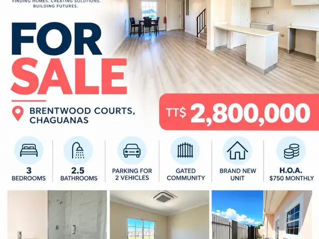 3-bedroom townhouse in Brentwood for sale, Chaguanas