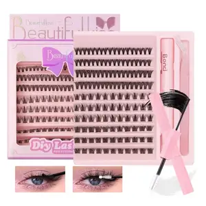 DIY Lash Extension Kit , Eyelashes,Lashes,Cluster Lashes 10-16mm Mixed Lengths W, Couva