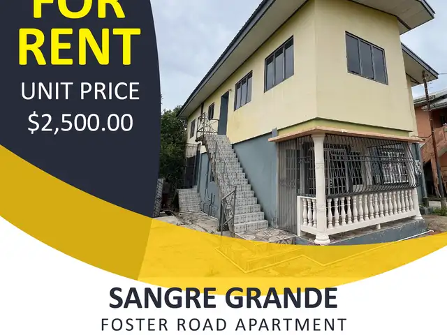 2-bedroom apartment in La Seiva Road to rent, Sangre Grande