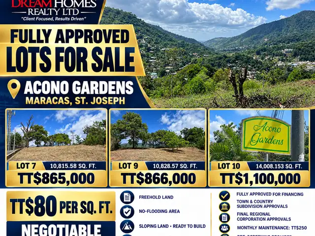 Residential land sq.ft, Maracas Valley