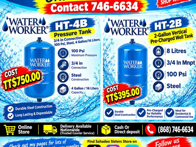 WaterWorker 2g pressure tank, Couva