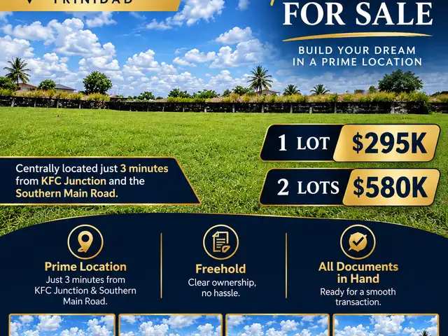 Residential land 5000 sq.ft, Cunupia