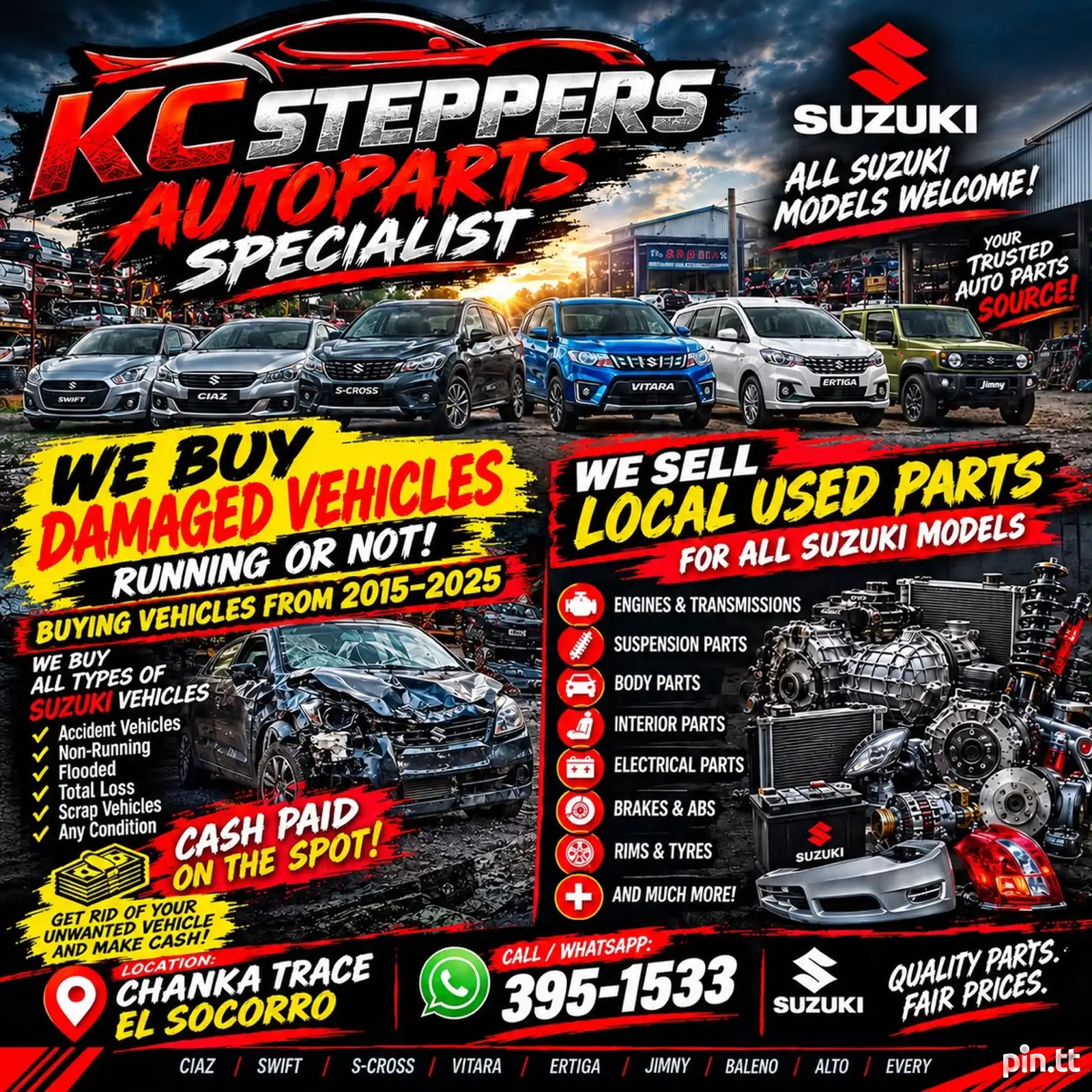 Suzuki vehicles wanted TT$111,111 №657701 in North East - Car parts ...