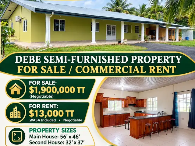 3-bedroom house in DEBE for sale, Debe