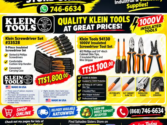 Klein insulated Screwdriver Set, Couva