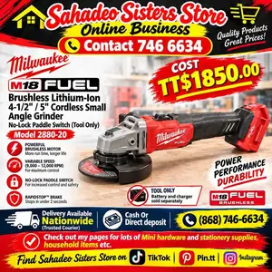 Milwaukee Grinder 2890-20, Couva
