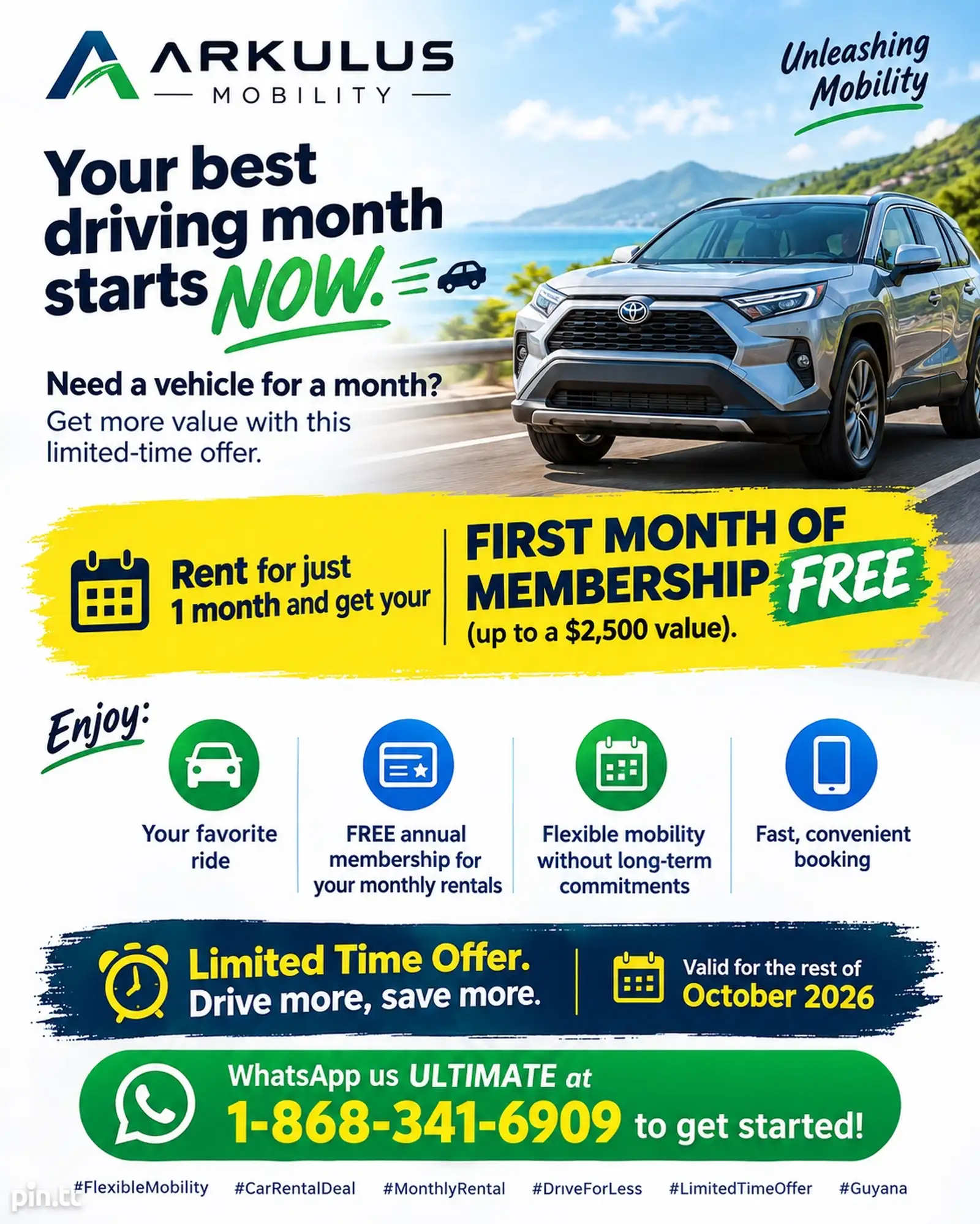 Arkulus Discount on Monthly Rentals TT$5,880 №657592 in Central - Car ...