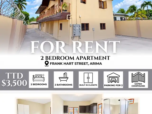 2-bedroom apartment in Arima to rent, Arima