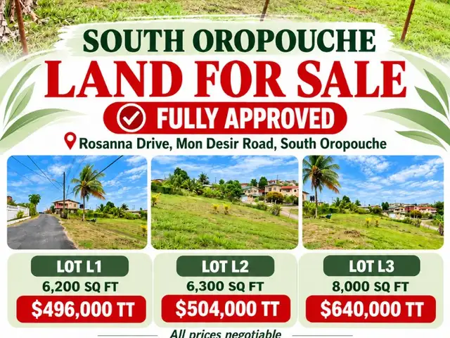 Residential land 6200 sq.ft, Siparia