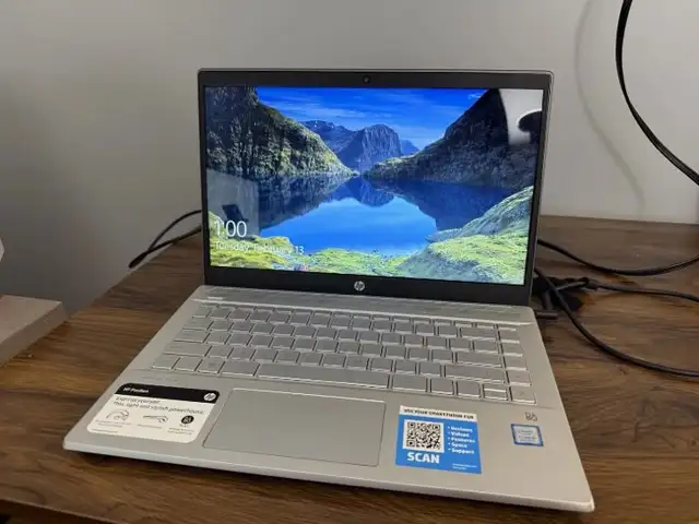 HP Pavilion 14 Laptop Intel Core i5 8th Gen Silver Windows Webcam HDMI USB 3.0, Princes Town