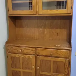 Wooden Kitchen Cabinet, Champs Fleurs