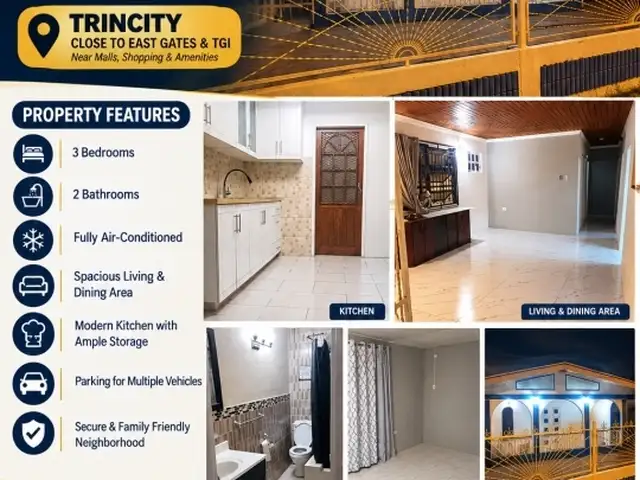 3-bedroom house in De La Marre to rent, Trincity
