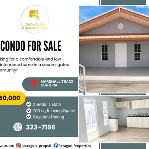2-bedroom house in Marshall Trace for sale, Cunupia