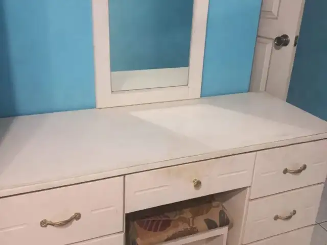 Furniture, TV, Canon DSLR camera, filing cabinet etc, Arima