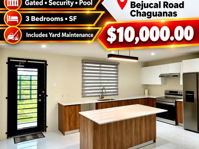 3-bedroom townhouse in Chagunas to rent, Chaguanas