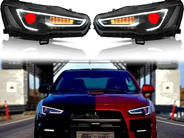 2008 - 2017 Mitsubishi Lancer / Galant Fortis Projector Head Lamps with DRL, Charlieville