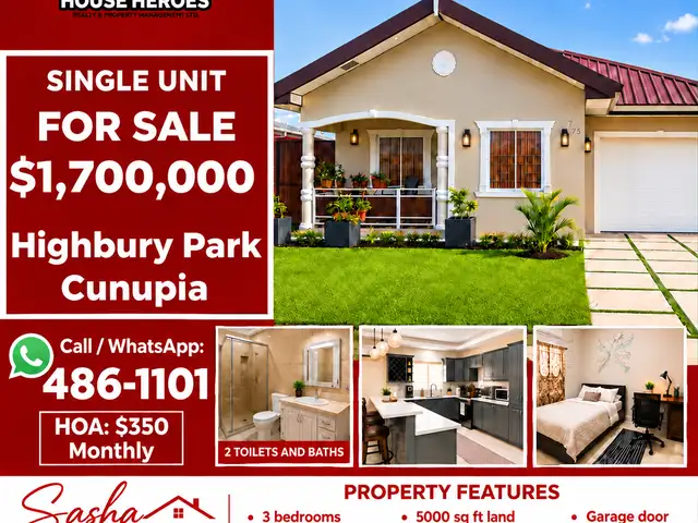 3-bedroom house in Highbury Park, Cunupia for sale, Cunupia