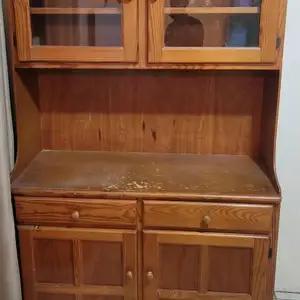 Wooden Kitchen Cabinet, Champs Fleurs
