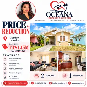 2-bedroom house in Edinburgh for sale, Chaguanas