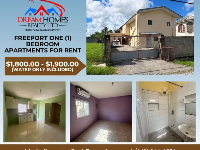 1-bedroom apartment in NADIRA GARDENS, FREEPORT to rent, Freeport