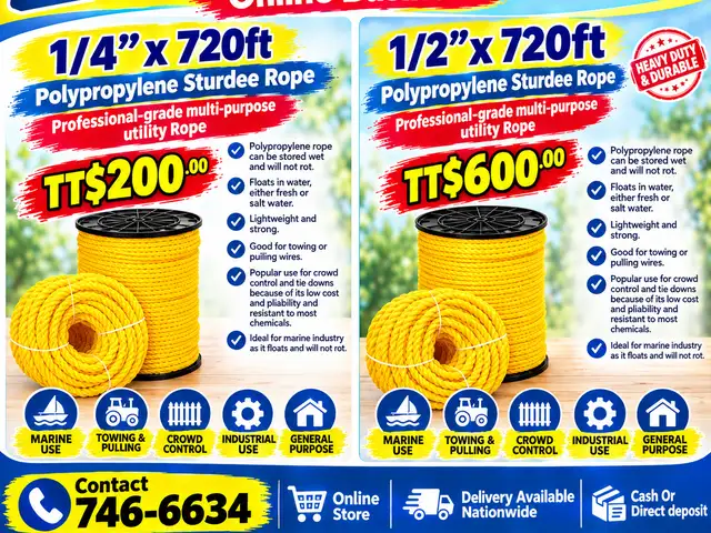 Sturdee Rope Half 720ft, Couva