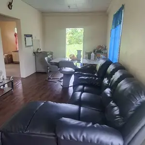 Sectional reclining leather sofa, Princes Town