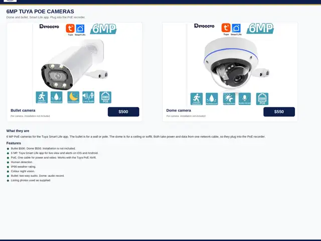 Full IP camera Package. 8 Channel Package Deal, South Oropouche