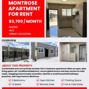  2-bedroom apartment in Montrose to rent, Chaguanas