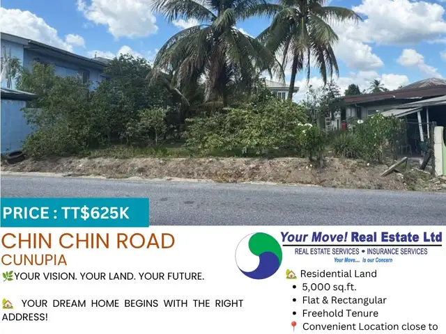 Residential land 500 sq.ft, Cunupia