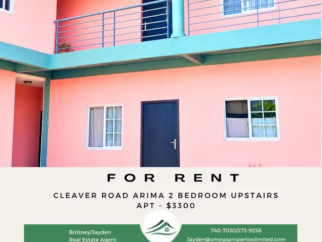  2-bedroom apartment in Cleaver Road to rent, Arima