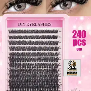 DIY Lash Extension Kit , Eyelashes,Lashes,Cluster Lashes 10-16mm Mixed Lengths W, Couva