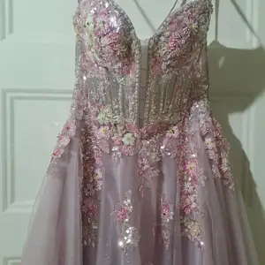 Baby Pink Gemstone Prom Gown, San Fernando