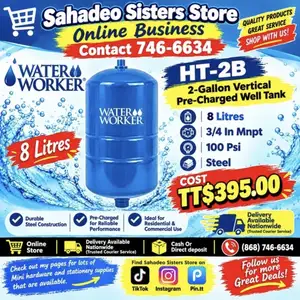 WaterWorker 2g pressure tank, Couva