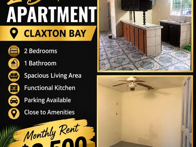 2-bedroom apartment in Claxton Bay to rent, Claxton Bay