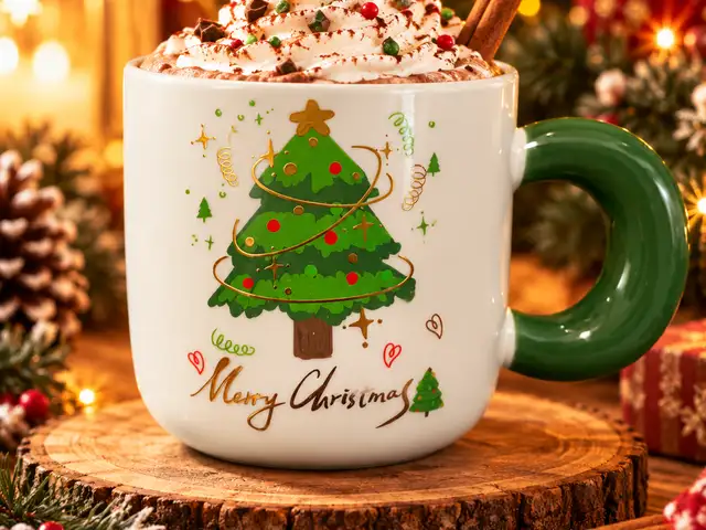 Christmas Mugs Gingerbread Reindeer and Tree 40 TTD, Carapichaima