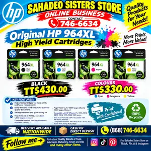 Original HP964XL ink Cartridges, Couva