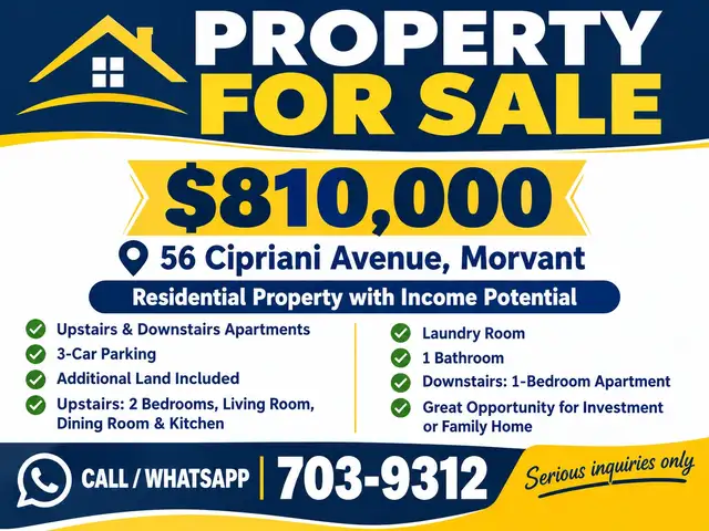 3-bedroom house in Cipriani for sale, Morvant