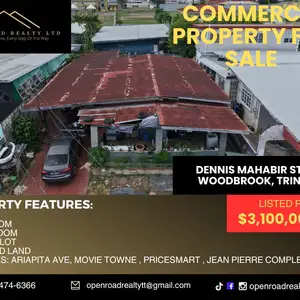 3-bedroom house in Woodbrook for sale