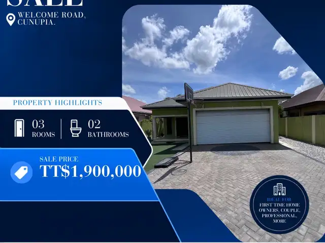 3-bedroom house in Esmeralda for sale, Cunupia