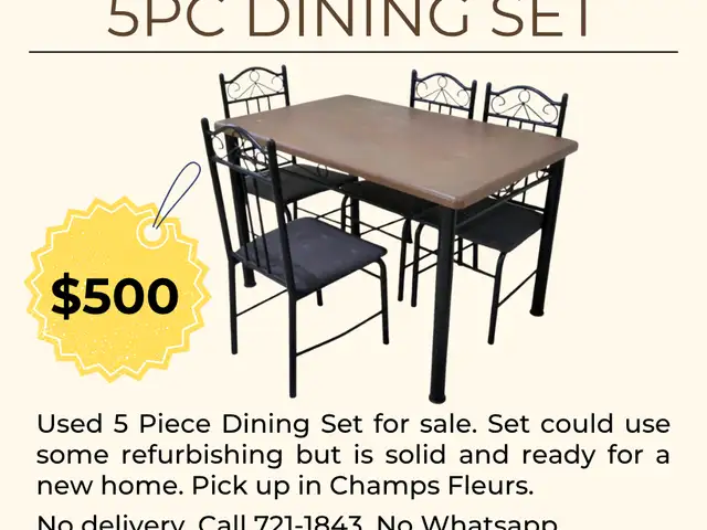 5pc Dining Set, Champs Fleurs