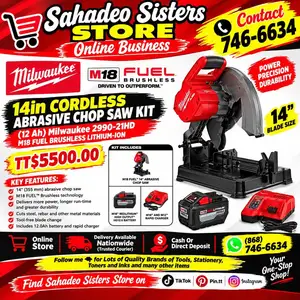 Milwaukee Cordless Chopsaw 14 inch, Couva
