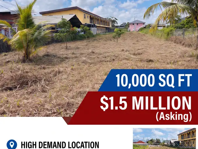 Residential land 10000 sq.ft, Cunupia