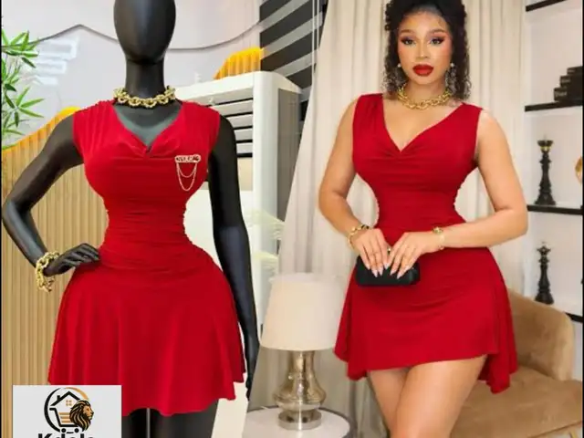 Asymmetrical mini dress / cowl-neck bodycon dress with gathered details, Couva