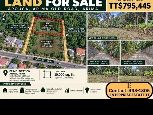 Residential land 10000 sq.ft, Arouca